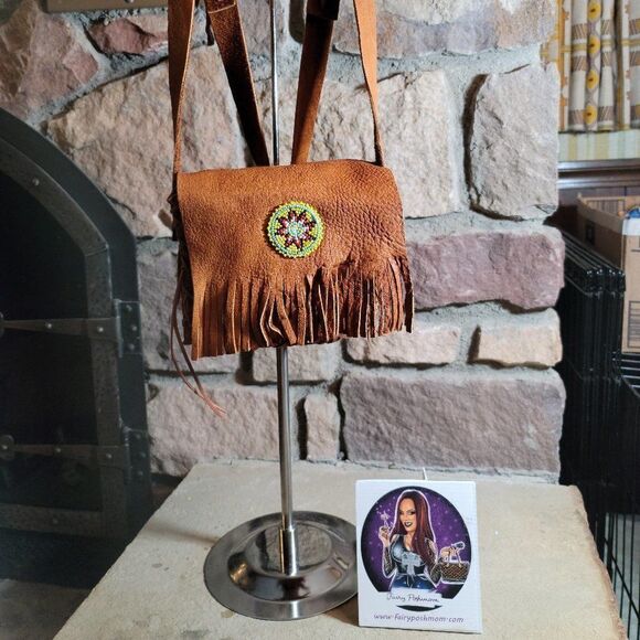 Genuine Elk Hide Crossbody Purse or Bag by Native Americans BNA 11 - Picture 1 of 6